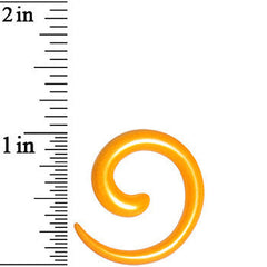 6G Honey Yellow Metallic Pearl Acrylic Spiral Taper