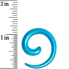 4G Azure Blue Metallic Pearl Acrylic Spiral Taper