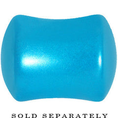 1/2 Azure Blue Metallic Pearl Acrylic Saddle Plug