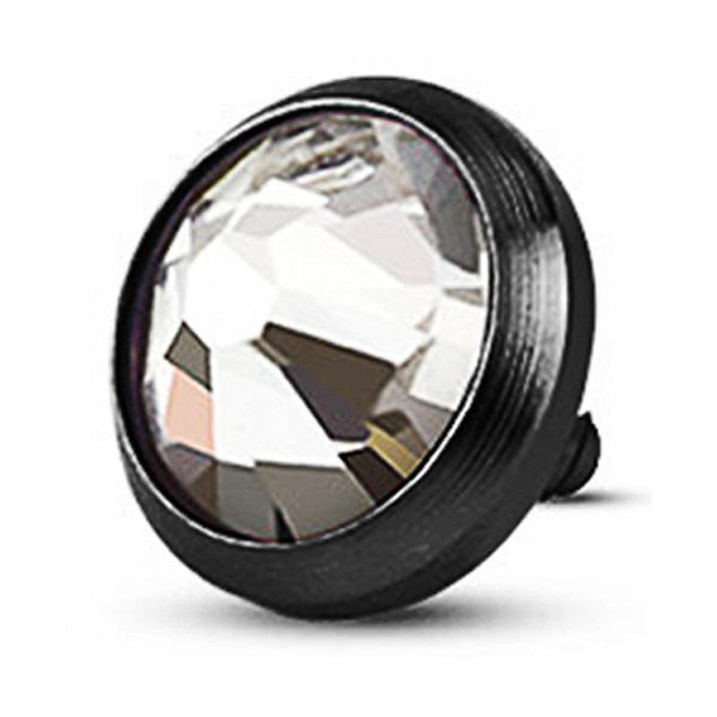 5mm Black Titanium CZ Dermal Top