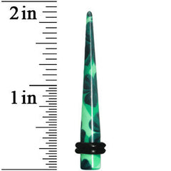 2G Green Acrylic Four Leaf Clover Field Taper