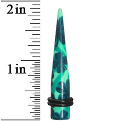 0G Green Acrylic Four Leaf Clover Field Taper