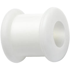 0G White Double Flare Flexible Tunnel Set