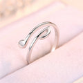 Elegant Adjustable Soundwave Rings