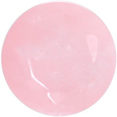 0G Rose Flower Quartz Semi Precious Stone Faceted Double Flare Plug Set