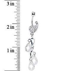 Crystalline Gem Raindrop Ice Belly Ring