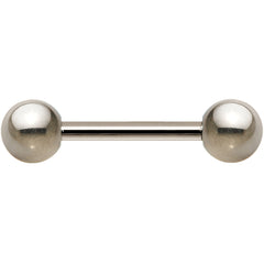 14G Grade 23 Solid Titanium Barbell 1/2 5mm