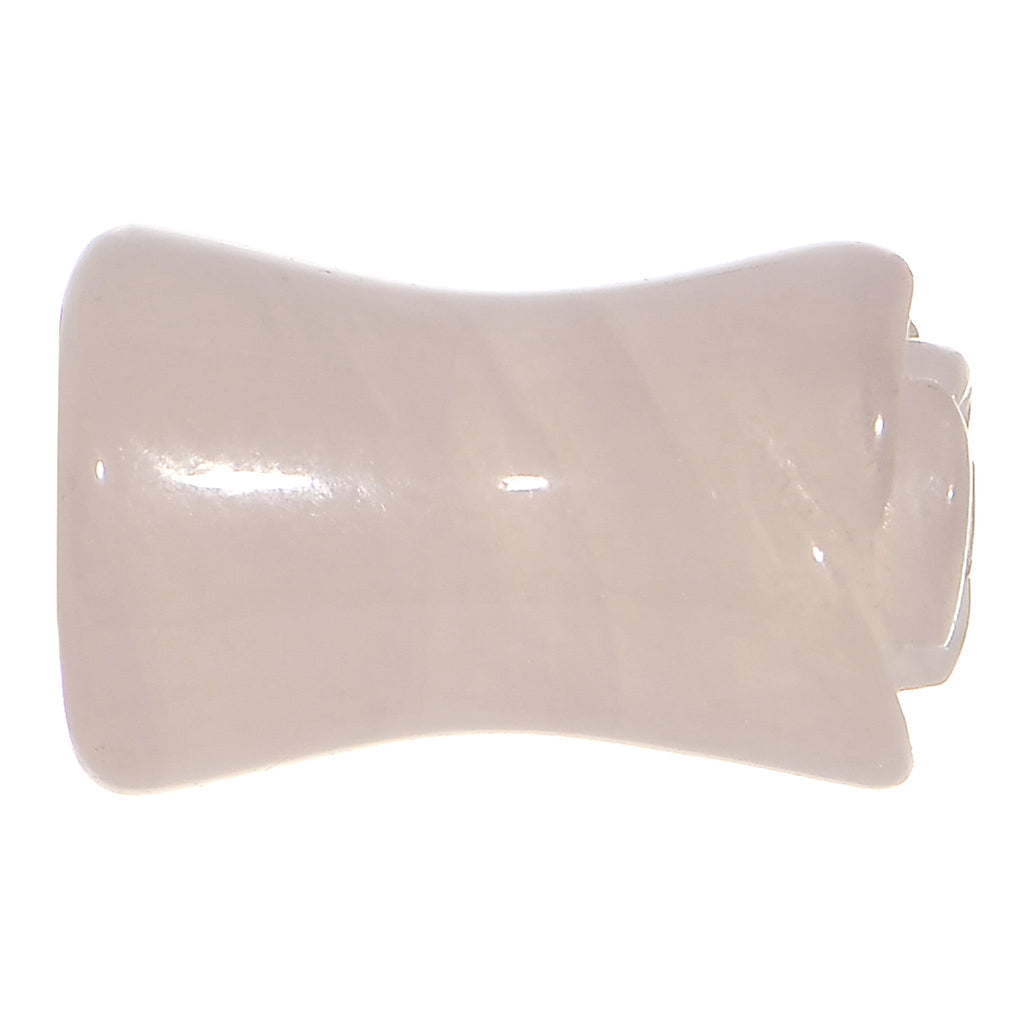 2G Natural Rose Quartz Blooming Flower Stone Saddle Plug