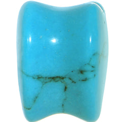 5/8 Natural Blue Turquoise Sweet Heart Stone Saddle Plug