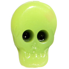 4G Acrylic Neon Yellow Skull Saddle Plug