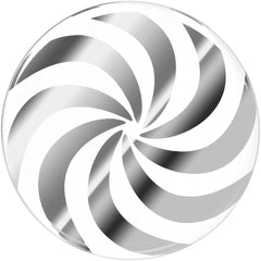 24mm Clear Acrylic Pinwheel Saddle Plug