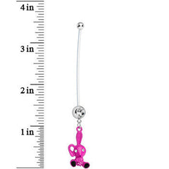 Pink Girl Lil Bunny Baby Pregnancy Belly Ring