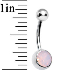 Pink Mystical Opal Belly Ring