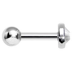 4mm Clear Gem Tragus Cartilage Barbell Earring