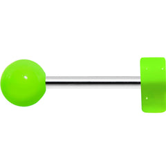 18G Green Neon Heart Cartilage Earring