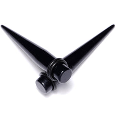 14G to 00G 18 Piece Black Acrylic Ear Stretching Taper Kit