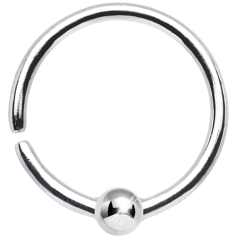 18G 3/8 925 Silver Ball Daith Cartilage Tragus Earring
