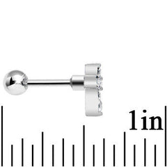 Clear Gem Sparkling Cross Cartilage Tragus Earring