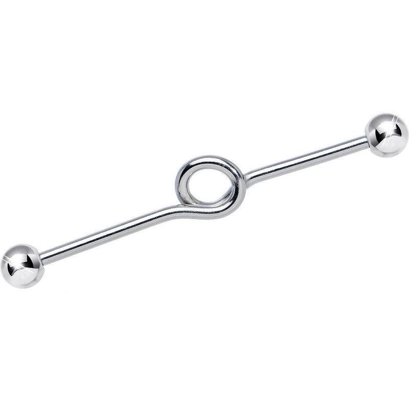 14G Surgical Steel Industrial Twist Industrial Barbell 38mm