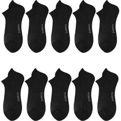 5-Pairs: Casual Ankle Boat Socks With Towel Bottom