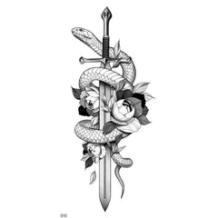 Half Sleeve Temporary Tattoos – 11 Sheets for Arm, Back, or Leg