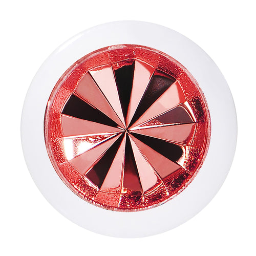 0G White Acrylic Red Dual Flashy Tire Rim Cheater Plug