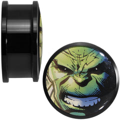 1 inch Licensed The Incredible Hulk Acrylic Screw Fit Plugs Set