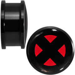 7/8 Licensed X-Men Logo Acrylic Screw Fit Plugs Set
