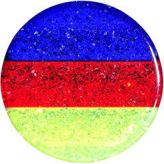 5/8 Green Red Blue Acrylic Vibrant Glitter Saddle Plug