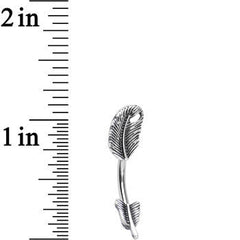 Freely Floating Feather Belly Ring