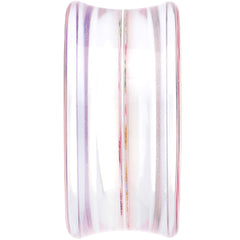 24mm Acrylic Pink Grandma's Wallpaper Flowered Saddle Plug