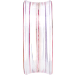32mm Acrylic Pink Grandma's Wallpaper Flowered Saddle Plug