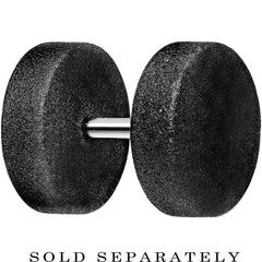 16G 3/16 Black Sandblasted Steel Cheater Plug