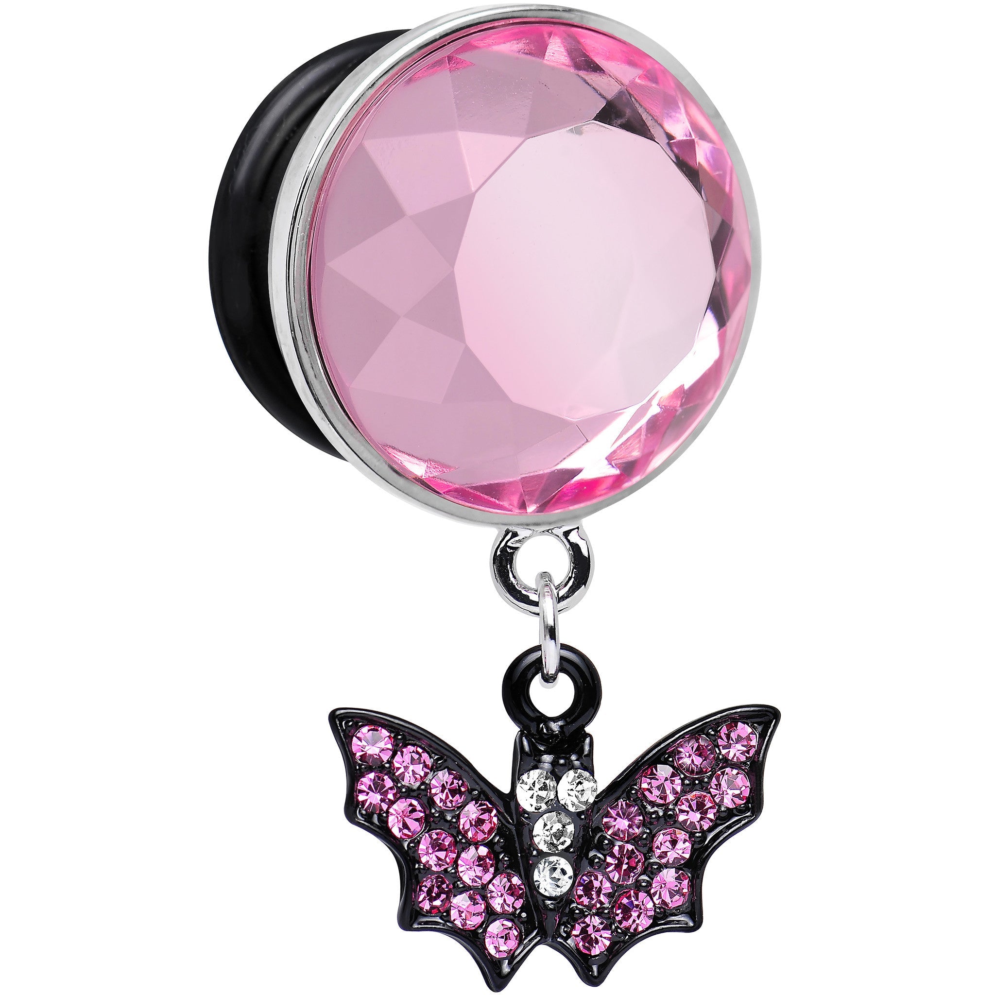 9/16 Pink Gem Night Belongs to the Bat Steel Plug