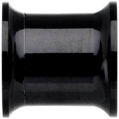 0G Clear CZ Gem Black IP Screw Fit Tunnel Plug Set