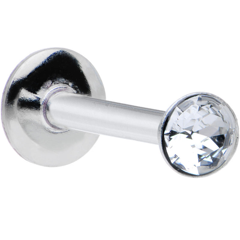 16G 5/16 Handmade Labret Created with Crystals 3mm
