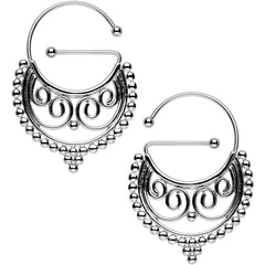 Stainless Steel Barbell Eastern Flair Universal Nipple Ring Set