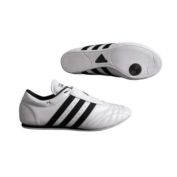 adidas SM II Shoes - White w/Black Stripes - 9