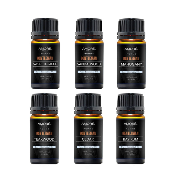 6-Pack: Gentlemen's 10ml Premium Grade Fragrance Essential Oil Gift Set