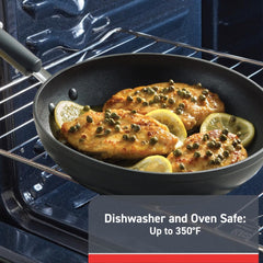 T-fal Advanced Nonstick Fry Pan 10.5 Inch Oven Safe 350F Cookware, Pots and Pans, Dishwasher Safe Black