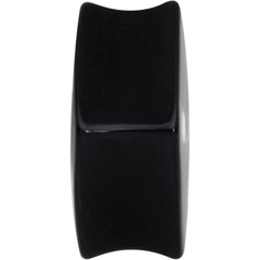 Black Acrylic Square Shaped Lucky 7 Dice Saddle Plug Set 22mm to 31mm