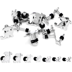 Steel Fantasy Dragon Single Flare Plug Set 14G to 2G