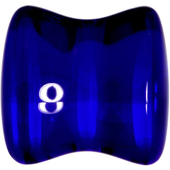 Solid Blue Glass Teardrop Plug Set