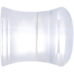 Clear Blue Acrylic Dragons Eye Saddle Plug Set