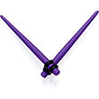 Light Purple Matte Acrylic Straight Taper Set 12G to 00G