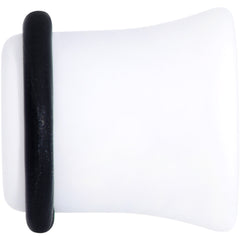 Wonderful White Matte Acrylic Single Flare Plug Set