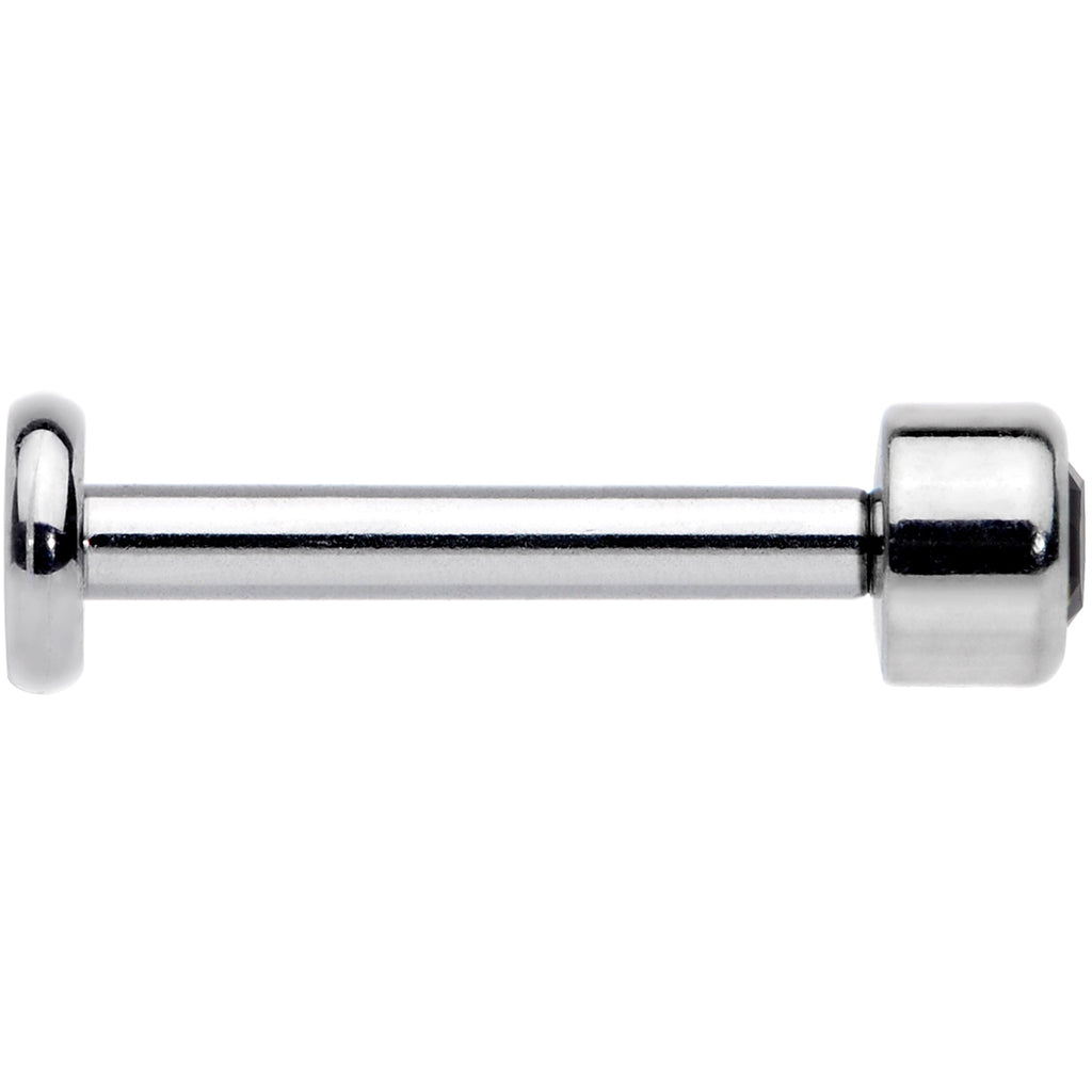 16G 5/16 Black Gem Grade 23 Titanium Internally Threaded Labret