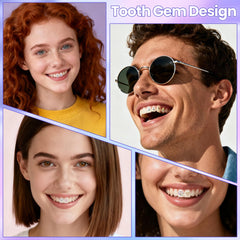 DAZZLEBRITE Tooth Gem Kit, Tooth Gems Kit for Teeth, Beginners Starter Crystals Teeth Gem Jewelry for Women Men, Bedazzling Gems Kits with Pickup Tools.