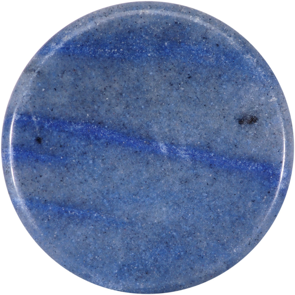 Natural Blue Aventurine Stone Saddle Plug Set