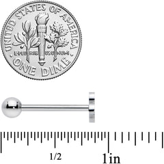 Biohazard Symbol Barbell Tongue Ring